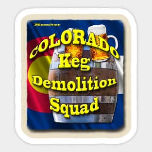 Colorado Keg Demolition Squad - Member Sticker